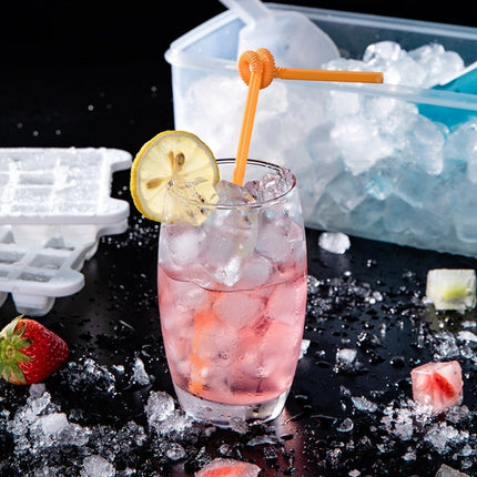 Household Silicone Ice Box With Lid Ice Cube Mold Refrigerator Ice Lattice Quick Freezer Random Color Delivery, 64 Grid, 96 Grid, 128 Grid