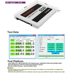Goldenfir SSD 2.5 inch SATA Solid State Disk, 64GB, 128GB