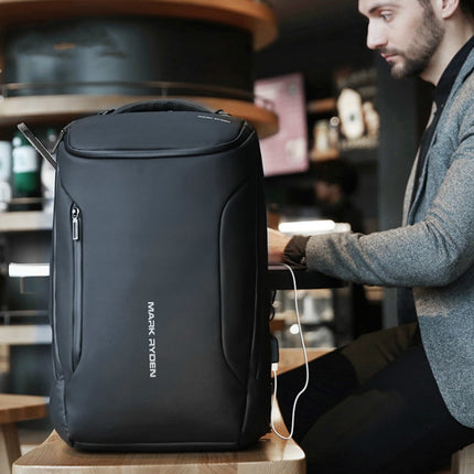 Fashion Men Backpack Multifunctional Waterproof Laptop Bag Travel Bag with USB Charging Port