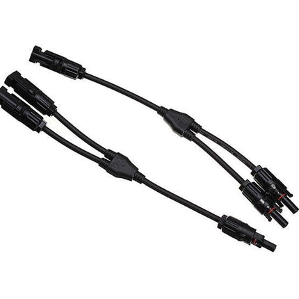 1 Pair MC4 Branch Y Adapter Connectors M/M/F and F/F/M for Solar Panels Cable