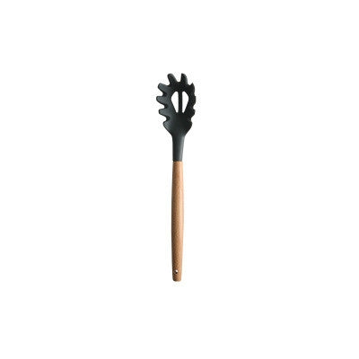 Silicone Wood Handle Spatula Heat-resistant Soup Spoon Non-stick Special Cooking Shovel Kitchen Tools, Fried Shovel, Leak Shovel, Round Soup Spoon, Colander Spoon, Large Soup Spoon, Draging Spoon, Spatula Shovel, Oil Brush