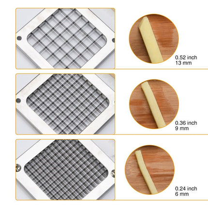 Manual Cut French Fries Machine Potato Cutter Chips Blades Fruit Vegetable Making Machine