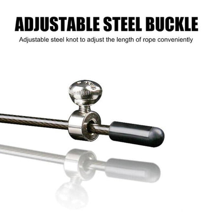 Steel Wire Skipping Skip Adjustable Fitness Jump Rope，Length: 3m, Steel Wire Jump Rope (Megenta), Steel Wire Jump Rope (Black), Steel Wire Jump Rope (Blue), Steel Wire Jump Rope (Grey), Steel Wire Jump Rope (Green), Steel Wire Jump Rope (Orange)�������...