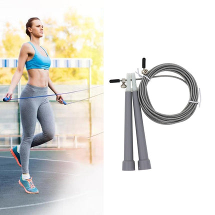 Steel Wire Skipping Skip Adjustable Fitness Jump Rope，Length: 3m, Steel Wire Jump Rope (Megenta), Steel Wire Jump Rope (Black), Steel Wire Jump Rope (Blue), Steel Wire Jump Rope (Grey), Steel Wire Jump Rope (Green), Steel Wire Jump Rope (Orange)�������...