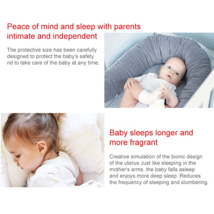 Baby Nest Bed Crib Portable Removable and Washable Crib Travel Bed Cotton Cradle for Children Infant Kids