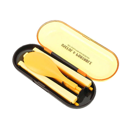 3pcs / Set Mini Outdoor Portable Travel Sets Candy Color Folding Dinner Set Student Kids Kitchen Tool