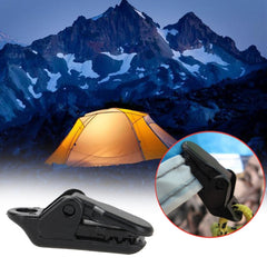 10pcs Tents Accessories Awning Wind Rope Clamp Plastic Clip Outdoor Camping Tent Alligator Cip Hook, Plastic Clip
