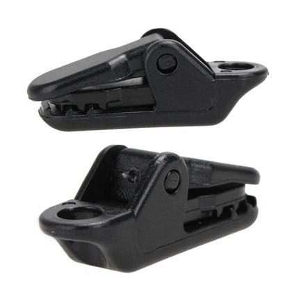 10pcs Tents Accessories Awning Wind Rope Clamp Plastic Clip Outdoor Camping Tent Alligator Cip Hook, Plastic Clip