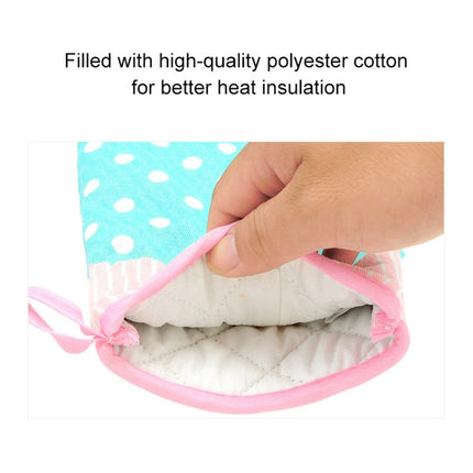 2 PCS Heat Insulation Gloves For Microwave Oven Thickened High Temperature Resistant Anti-scald Kitchen Baking Gloves, 2 PCS