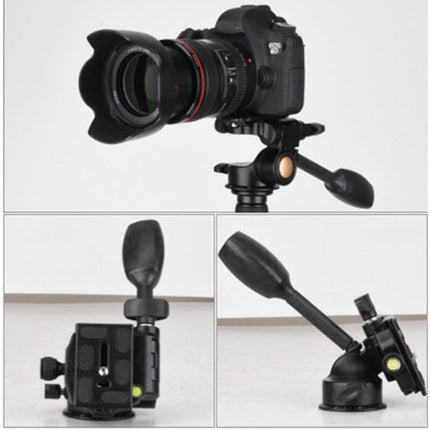 Q08 Three-Dimensional Damping 360 Degree Panorama Scale Leveling Metal Tripod Heads, Q08