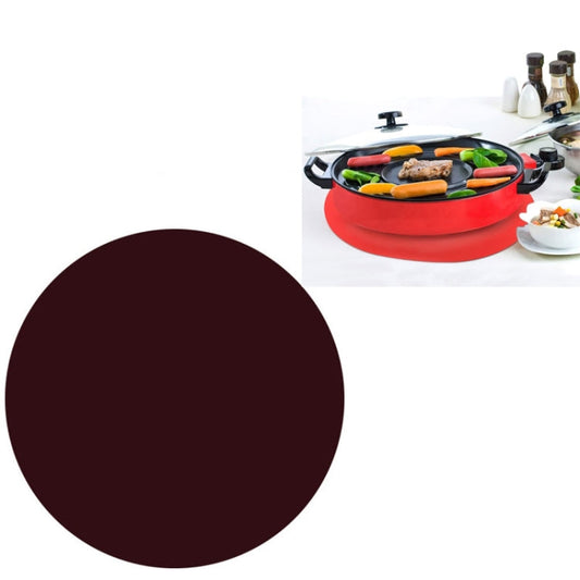 12 Inch Food Grade Silicone Microwave Oven Mat Round Silicone Placemat Non-Slip Insulation Mat, Black, Red, Blue, Green, Purple, Gray