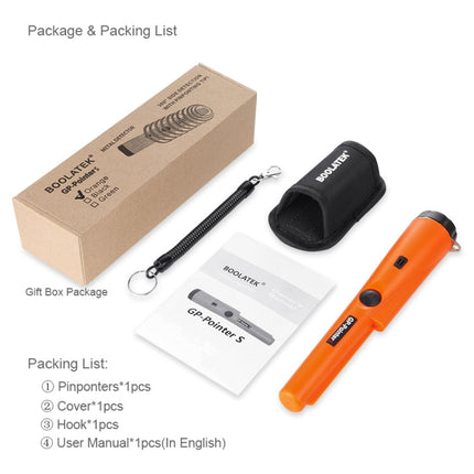Metal Detector Gold DetectorPointer Pinpointing Random Package Delivery, Goint S Black, Goint S Green, Goint S Orange