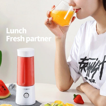 MEILING ML-88 Portable Electric USB Rechargeable Juicer Vegetable Fruit Squeezers Juicer, White, Pink