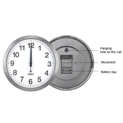 Smart Network Automatic Time Synchronization Wifi Wall Clock Modern Minimalist Silent Living Room Clock, 12 inch, 14 inch, 16 inch