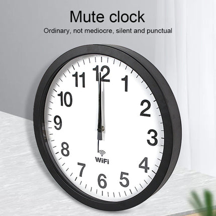 Smart Network Automatic Time Synchronization Wifi Wall Clock Modern Minimalist Silent Living Room Clock, 12 inch, 14 inch, 16 inch