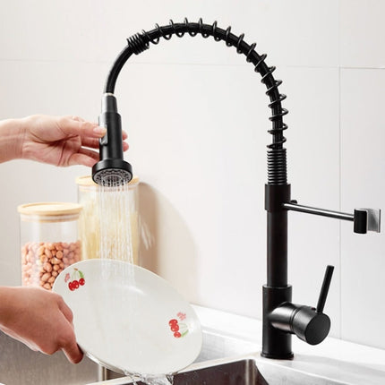 Kitchen Faucet Hot & Cold Water Tank Valve Sink Faucet, Black Model, Electroplating Model, Brushed Model