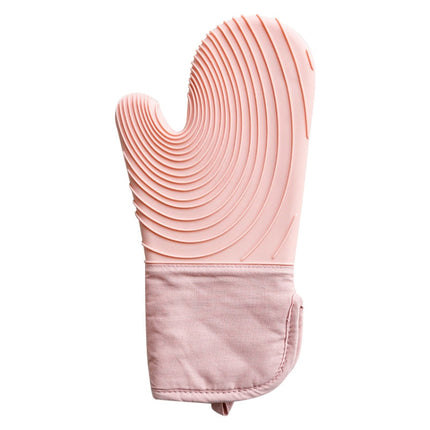 Thickened Silicone Gloves Household Microwave Oven Anti-Scald Insulation Glove, Pink, Light blue, Lake Blue