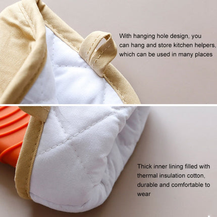 Thickened Silicone Gloves Household Microwave Oven Anti-Scald Insulation Glove, Pink, Light blue, Lake Blue