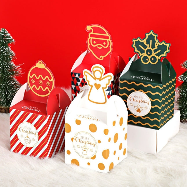 Christmas Eve Apple Packaging Gift Box Candy Box (Green), Green