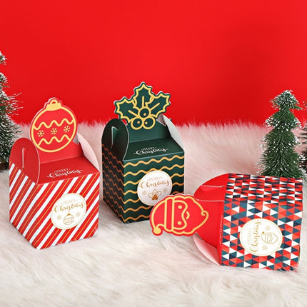 Christmas Eve Apple Packaging Gift Box Candy Box (Green), Green