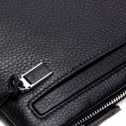 Men Leather Casual Clutch Leather Smart Anti-Theft & Anti-Lost Coin Purse, Large, Small