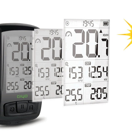 GIYO M4 Bicycle Computer Bluetooth Wireless Road Bike Speedometer Odometer, GIYO M4