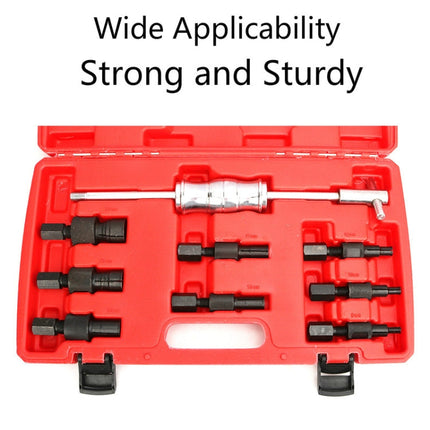 9 In 1 Inner Bearing Pull Code Puller Inner Hole Peilin Sliding Hammer Group Puller Inner Bearing Remove Tool, 9 In 1