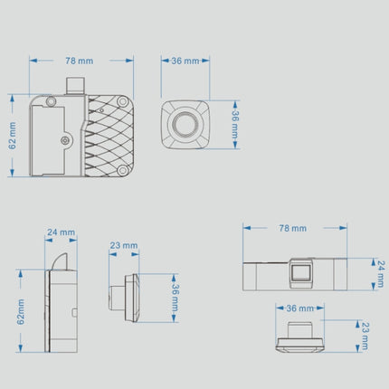 Smart Drawer Locker Fingerprint Lock Household Anti-Theft Lock