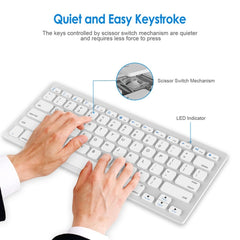 X5 2 in 1 Ultra-Thin Mini Wireless Bluetooth Keyboard + Bluetooth Mouse Set, Support Win / Android / IOS System, Keyboard + Bluetooth Mouse