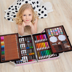 145 in 1 Painting Watercolor Pen Set Children School Supplies, 145 in 1