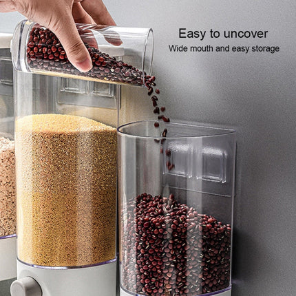 Wall-Mounted Miscellaneous Grain Storage Box Kitchen Large-Capacity Push-Type Sealed Tank