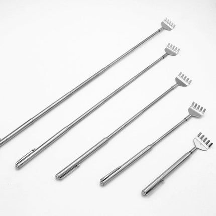 2 PCS Extendable Back Scratcher Stainless Steel Telescopic Anti Itch Claw Massager Extender