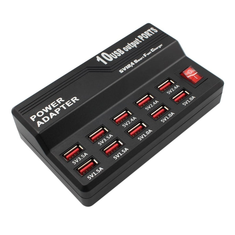 100-240V USB Interface Smart Fast Charge Digital Electronic Charger Multifunctional Charger, US Plug