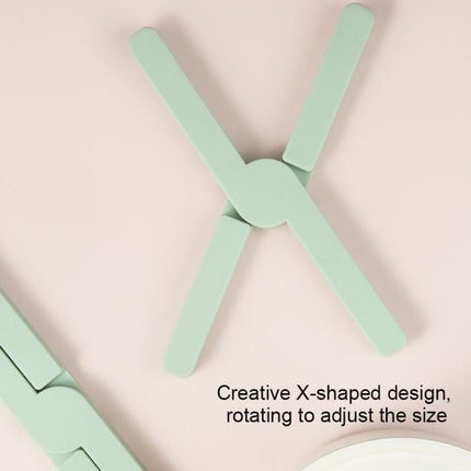 Thickened X-shaped Silicone Foldable Pot Mat Kitchen  Heat-Insulation Meal Coaster High Temperature Table Mat