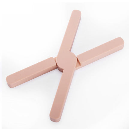 Thickened X-shaped Silicone Foldable Pot Mat Kitchen  Heat-Insulation Meal Coaster High Temperature Table Mat