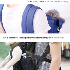 Doglemi Pet Outing Backpack Dog Shoulder Chest Bag Breathable Mesh Dog Cat Bag