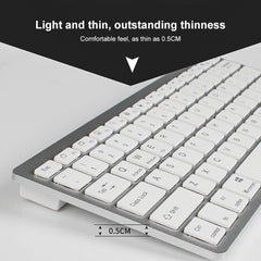 X5 Ultra-Thin Mini Wireless Keyboard + Wireless Mouse Set, Support Win / Android / IOS System, Keyboard + Wireless Mouse