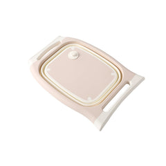 Multifunctional Cutting Board Kitchen Foldable Vegetable Washing Basin, Pink, Blue