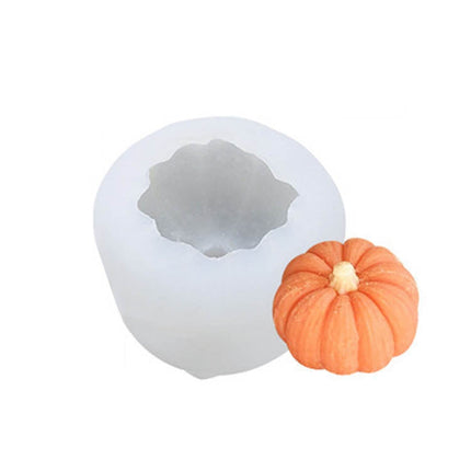 Halloween Three-Dimensional Pumpkin Cake DIY Scented Candle Silicone Mold