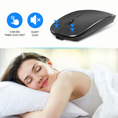 iMICE  E-1300 4 Keys 1600DPI Luminous Wireless Silent Desktop Notebook Mini Mouse, Charging Luminous Edition, Dual-modes Luminous Edition