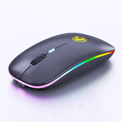 iMICE  E-1300 4 Keys 1600DPI Luminous Wireless Silent Desktop Notebook Mini Mouse, Charging Luminous Edition, Dual-modes Luminous Edition