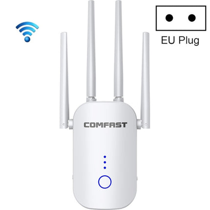 COMFAST CF-WR758AC Dual Frequency 1200Mbps Wireless Repeater 5.8G WIFI Signal Amplifier, CN Plug