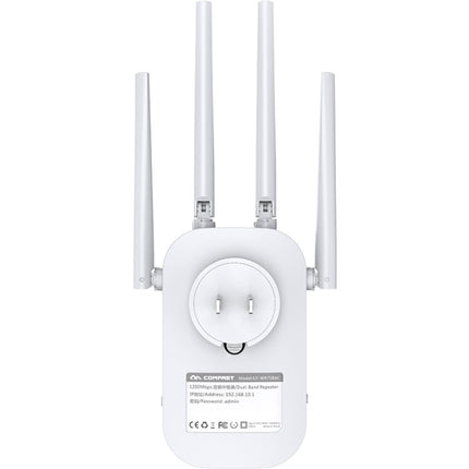 COMFAST CF-WR758AC Dual Frequency 1200Mbps Wireless Repeater 5.8G WIFI Signal Amplifier, CN Plug