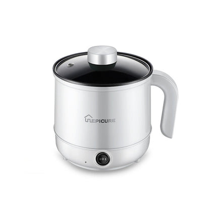 Multi-Function Electric-Cooker Mini Dormitory Student Cooking Rice Stir Frying Non-Stick Pot, 110V US Plug, White Manual Single Pot, White Manual Style with Steaming Grid, White Smart Single Pot, White Smart With Steaming Grid, Green Manual Single Pot ...