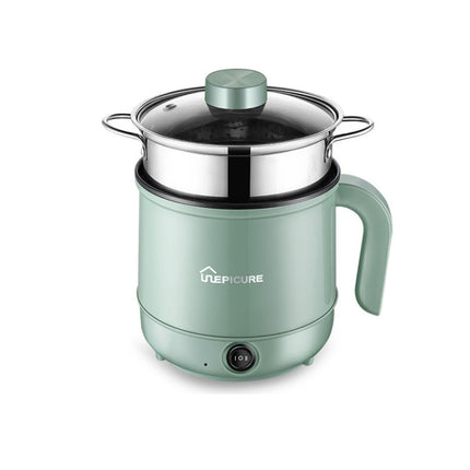 Multi-Function Electric-Cooker Mini Dormitory Student Cooking Rice Stir Frying Non-Stick Pot, 110V US Plug, White Manual Single Pot, White Manual Style with Steaming Grid, White Smart Single Pot, White Smart With Steaming Grid, Green Manual Single Pot ...