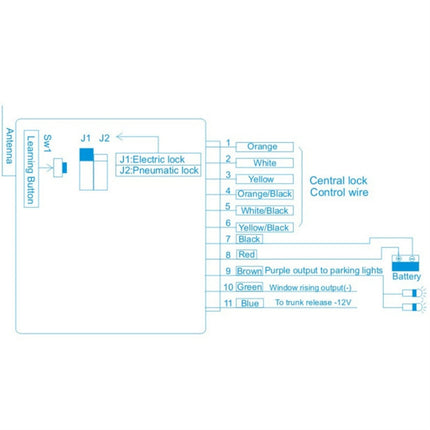 Car Keyless Entry Remote Control Central Lock With Lift Window Function, TSK-402/T309