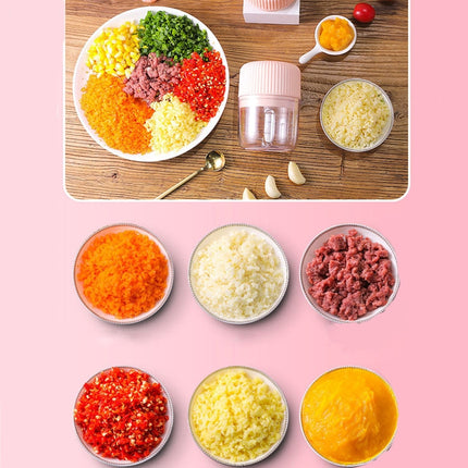 Household Vegetable Cutting Electric USB Garlic Masher Baby Mini Cooking Machine Baby Food Supplement Machine