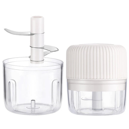 Household Vegetable Cutting Electric USB Garlic Masher Baby Mini Cooking Machine Baby Food Supplement Machine, 250ml, 100ml + 250ml, 100ml