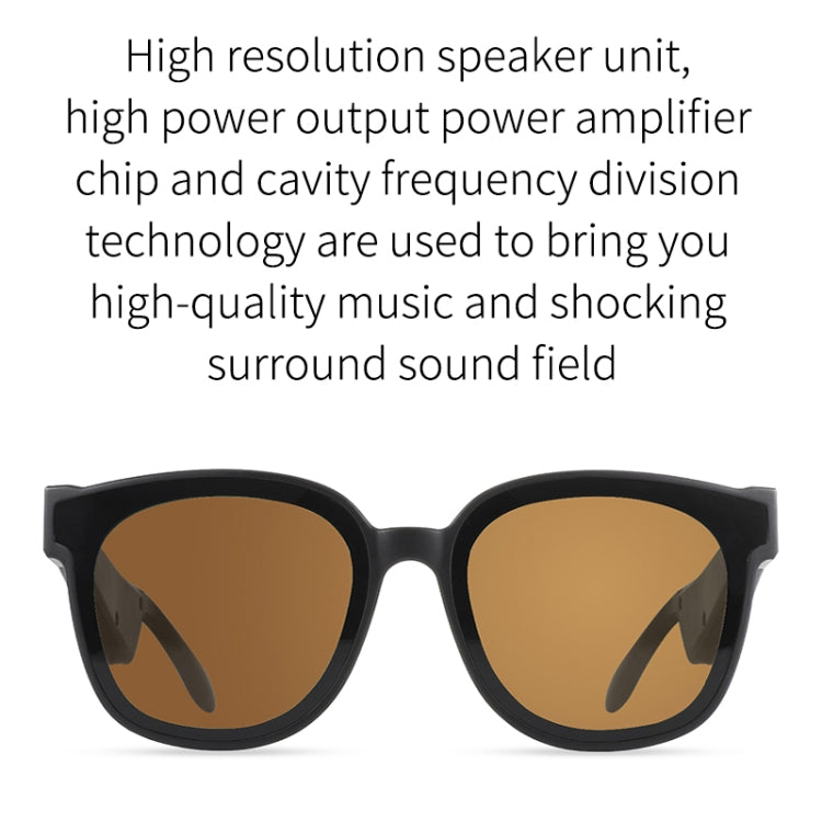 A13 Smart Audio Sunglasses Bluetooth Earphone, Dark Gray, Brown, Dark Green