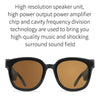 A13 Smart Audio Sunglasses Bluetooth Earphone, Dark Gray, Brown, Dark Green